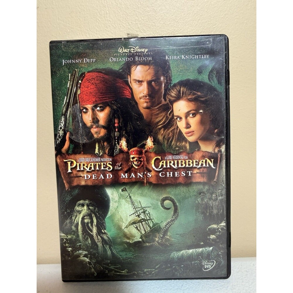 Walt Disney Pirates Of The Caribbean Dead Man's Chest Johnny Depp DVD